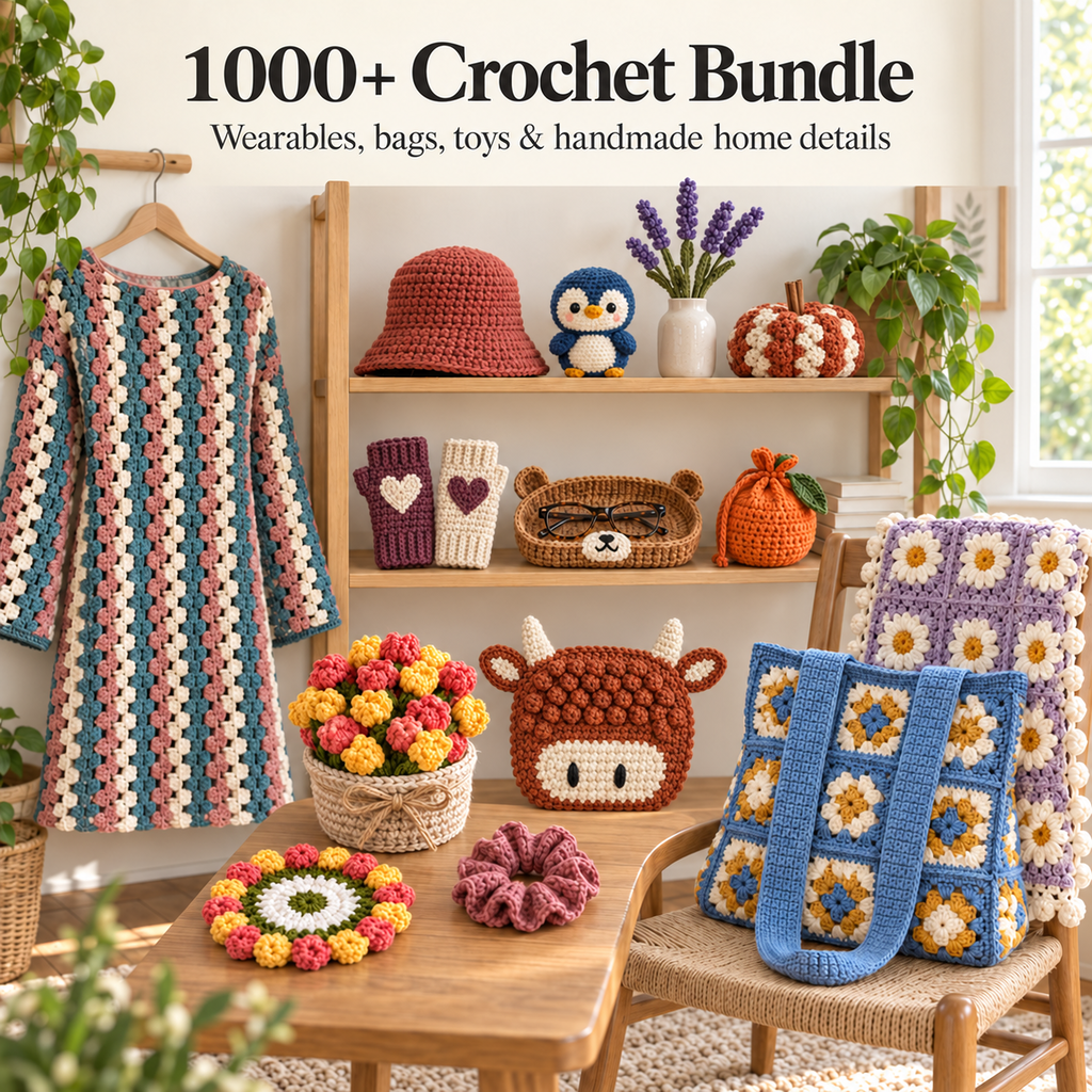 1000+ Crochet Bundle