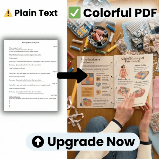 Upgrade to colorful patchwork guide