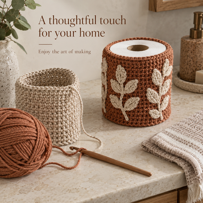 10 Crochet Toilet Paper Holder Patterns Bundle